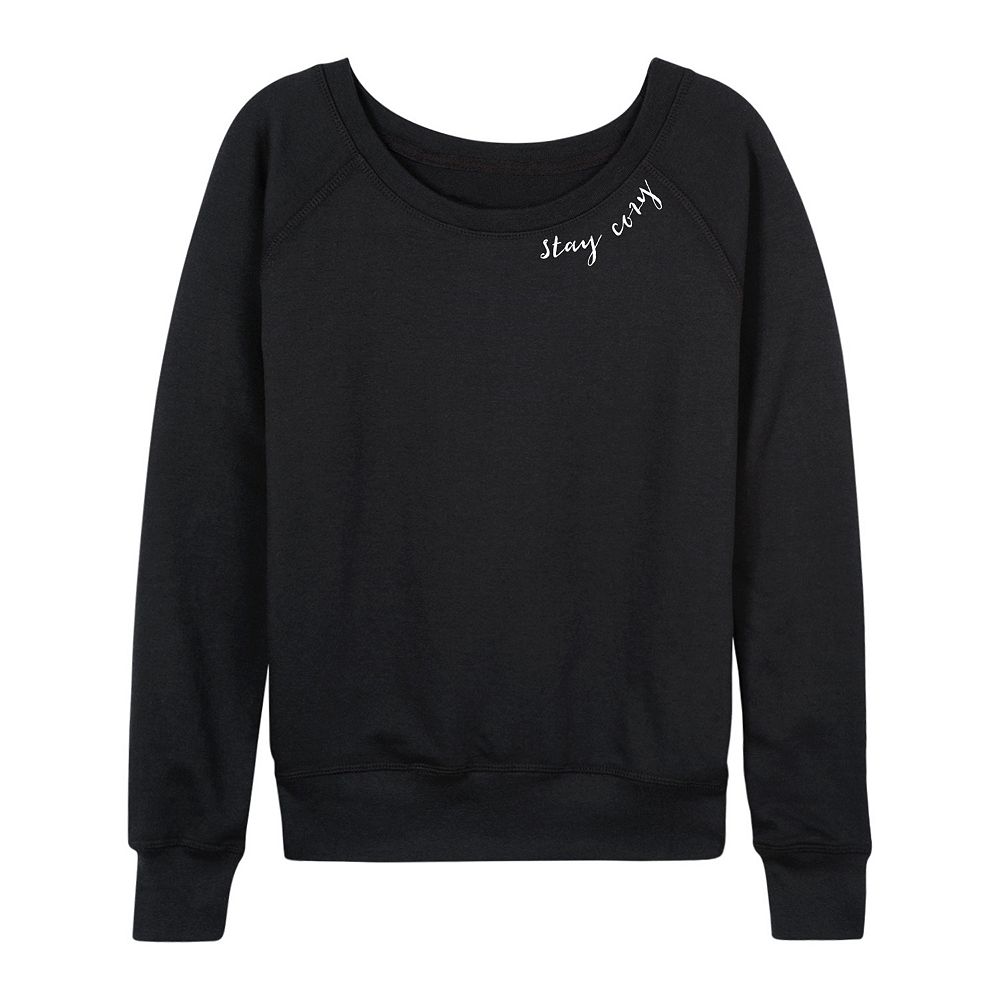 Majestic French Terry Long Sleeve Relaxed Shirt in Coffee