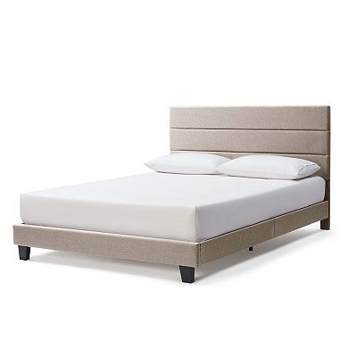Nestl Horizontal Channel Upholstered Platform Bed Frames