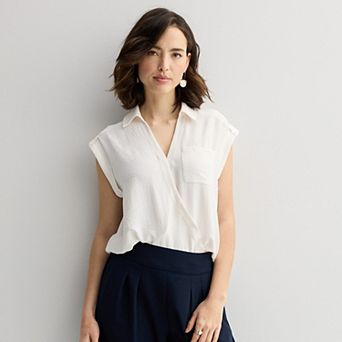 Women's Nine West Dolman Surplice Shirt