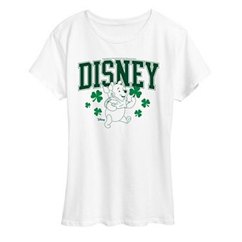 Disney's Winnie The Pooh Piglet & Pooh Women's St. Patrick's Day Graphic Tee