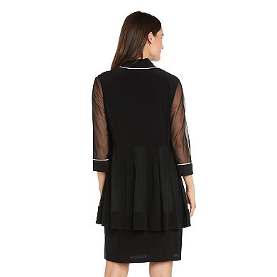 Women's R&M Richards 2-pc. Rhinestone Trim Jacket & Dress Set