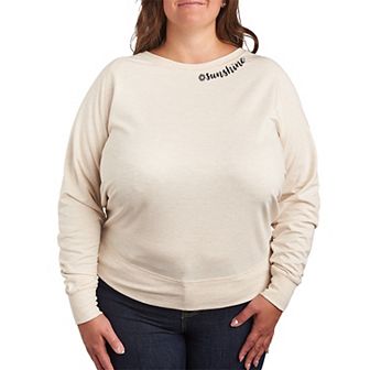 Plus Size Sunshine French Terry Long Sleeve Tee
