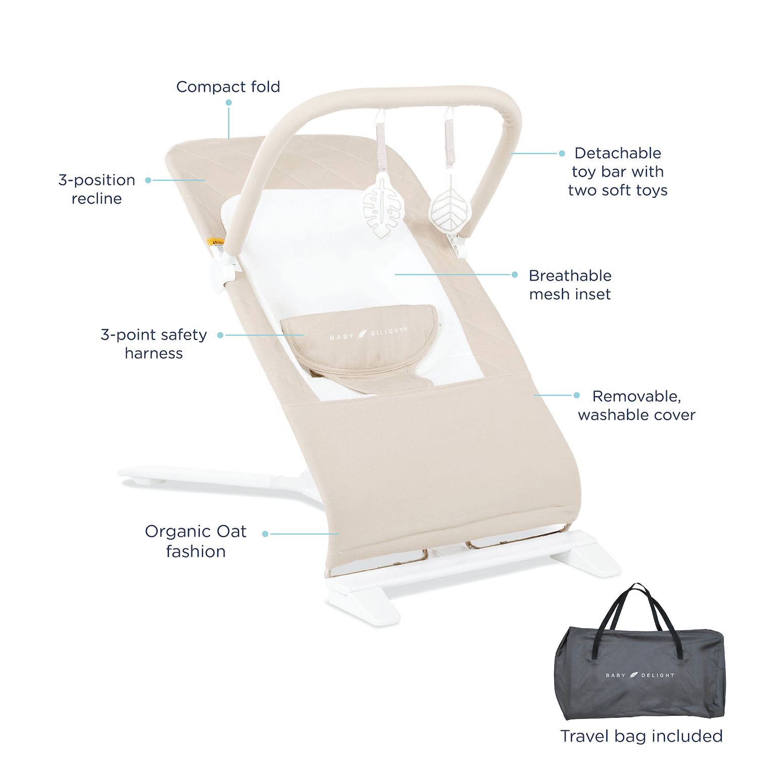 Baby Delight Alpine Deluxe Portable Bouncer