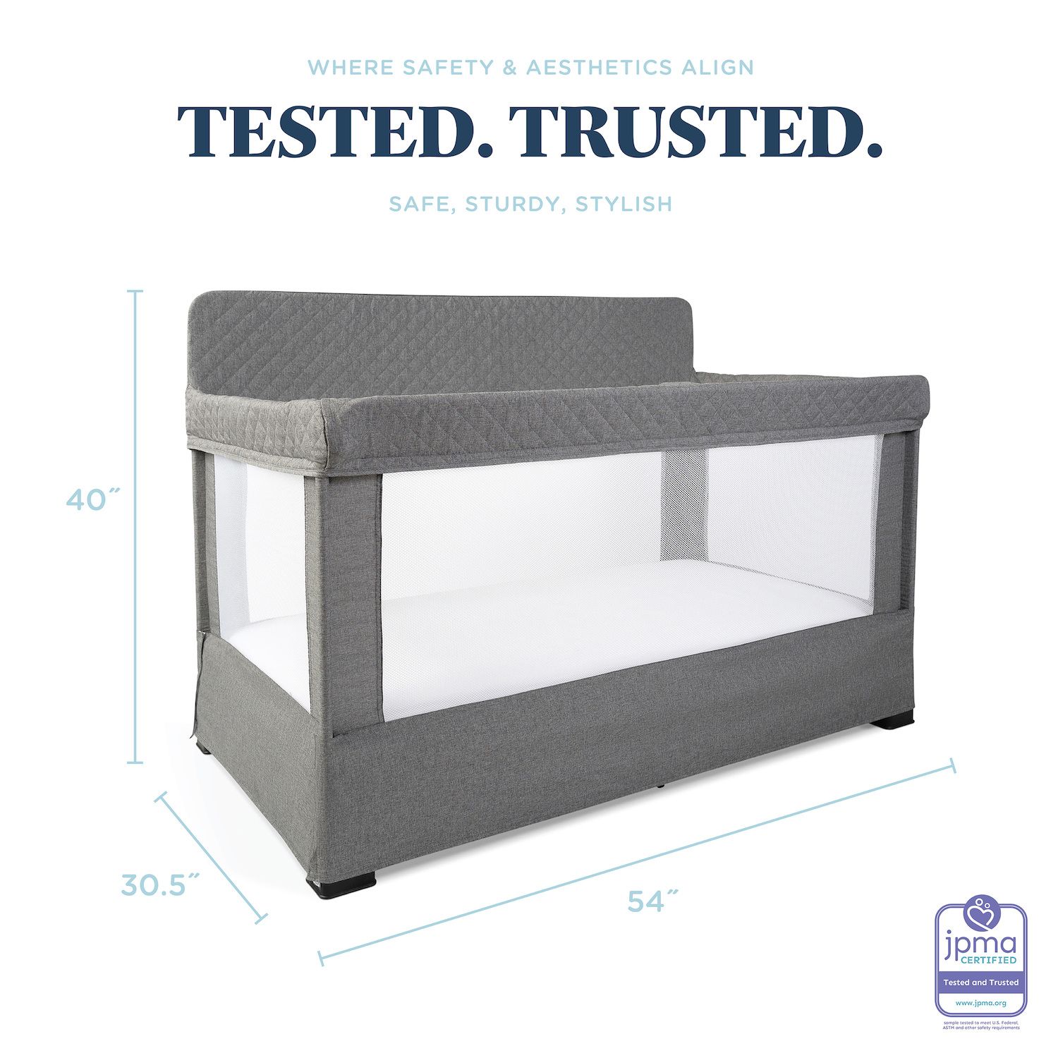 Baby Delight Lunaire Full Size Mesh Crib & Playard‼️Light dirt‼️