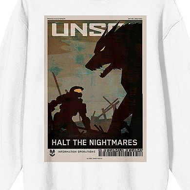 Men's Halo Halt The Nightmares Long Sleeve Graphic Tee