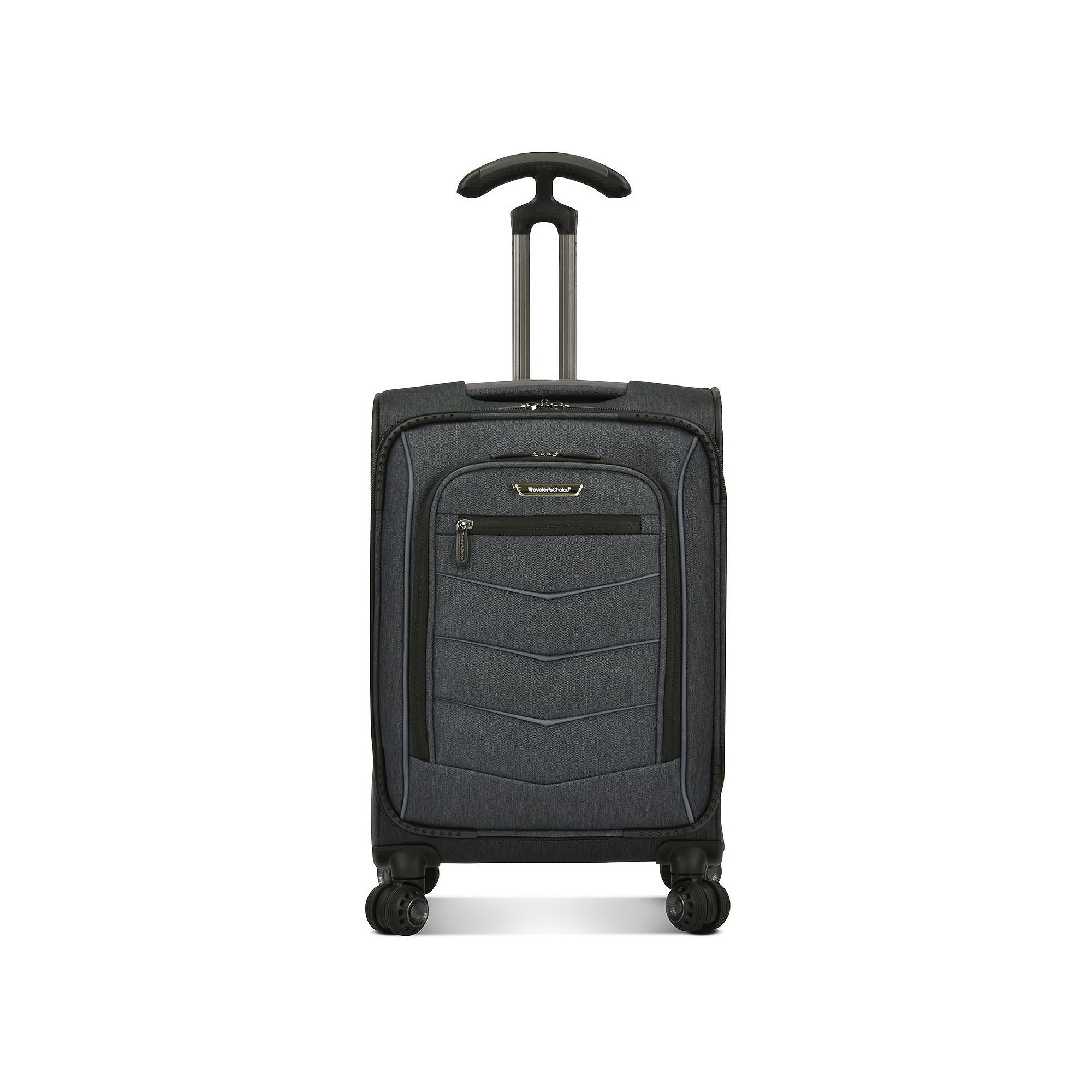 Travelers Choice Silverwood Softside Spinner Luggage, Gray