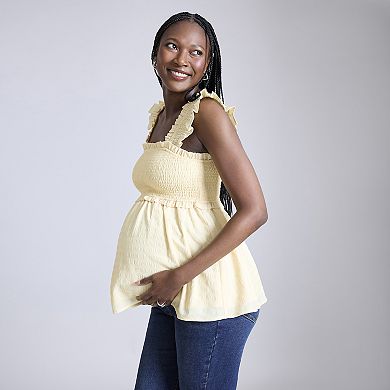 Maternity Motherhood® Ruffle Back Detail Top
