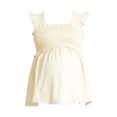 Maternity Motherhood® Ruffle Back Detail Top