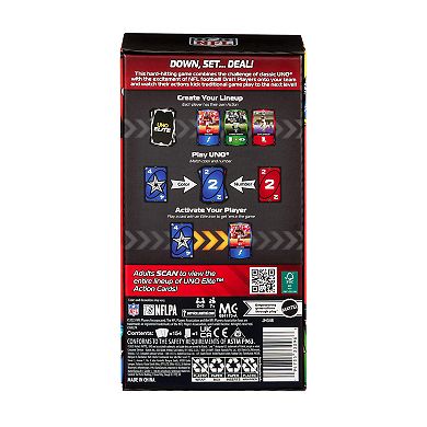 Mattel UNO Elite NFL Card Game 2025 Core Edition Starter Pack with Booster Packs