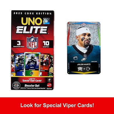 Mattel UNO Elite NFL Booster Set with 30 Action Cards