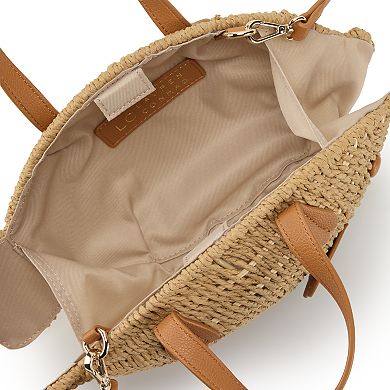LC Lauren Conrad Wicker Fish Bag