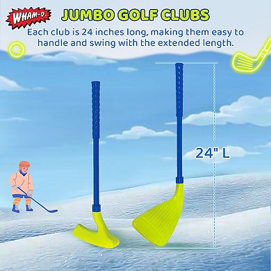 Wham-O Glow In The Dark Jumbo Snow Golf Kit, Fun Winter Activity for Ages 5+