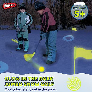 Wham-O Glow In The Dark Jumbo Snow Golf Kit, Fun Winter Activity for Ages 5+