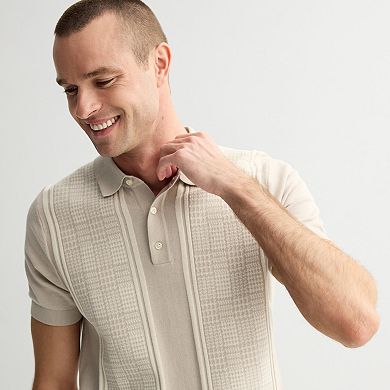 Men's Apt. 9® Houndstooth Sweater Polo
