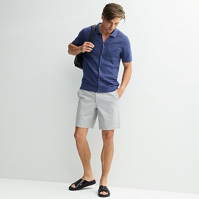 Men's Apt. 9® Openwork Full-Button Polo Shirt