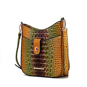 MKF Collection Giovana Rainbow Faux Crocodile-embossed Women’s Crossbody Bag by Mia K