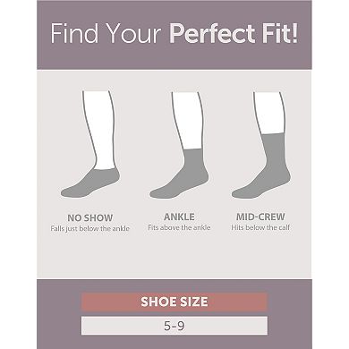 Women's Hanes® 3-pk. Super Soft Cushioned No Show Socks
