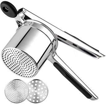 Zulay Kitchen Heavy Duty Stainless Steel Potato Ricer - 2 Discs