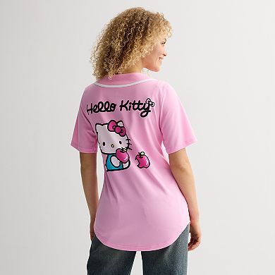 Juniors Hello Kitty Graphic Baseball Jersey