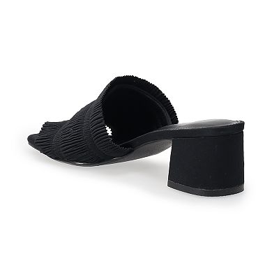 LC Lauren Conrad Correy Rouched Women's Block Heel