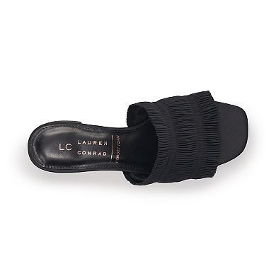LC Lauren Conrad Correy Rouched Women's Block Heel