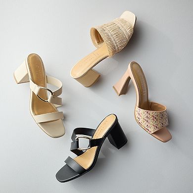 LC Lauren Conrad Correy Rouched Women's Block Heel