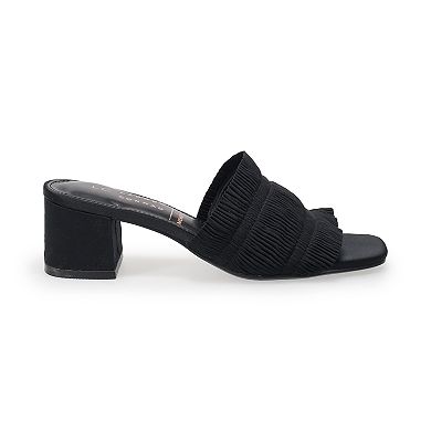 LC Lauren Conrad Correy Rouched Women's Block Heel