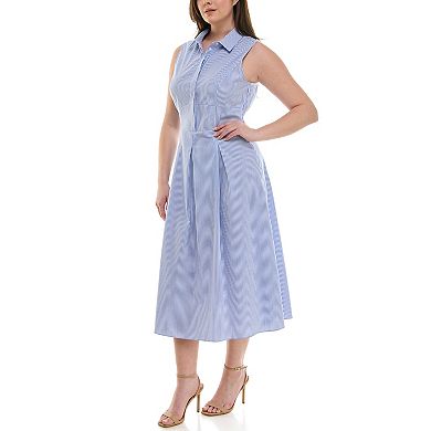 Women's Nicole Miller Yarn Dye Shirtdress