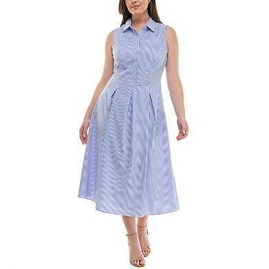 Women's Nicole Miller Yarn Dye Shirtdress