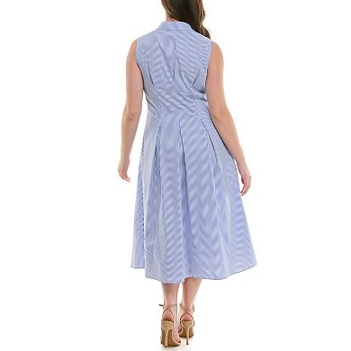 Women's Nicole Miller Yarn Dye Shirtdress
