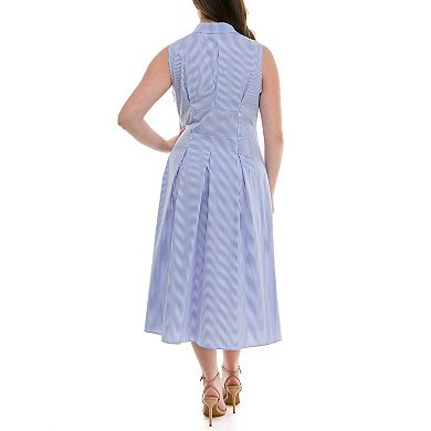 Women's Nicole Miller Yarn Dye Shirtdress