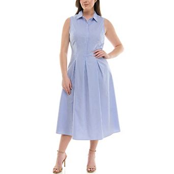 Women's Nicole Miller Yarn Dye Shirtdress
