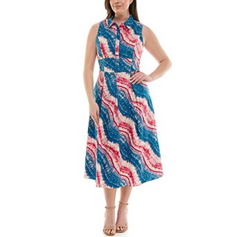 Women's Nicole Miller Yarn Dye Shirtdress