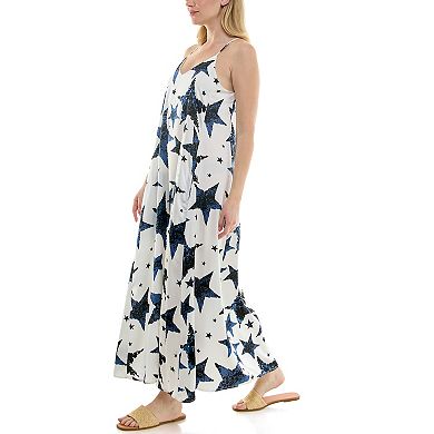 Women's Nicole Miller Printed Maxi Slip Dress