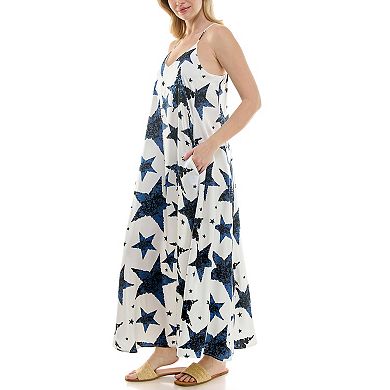 Women's Nicole Miller Printed Maxi Slip Dress