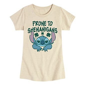 Disney's Lilo & Stitch Girls 7-16 Prone To Shenanigans Tee