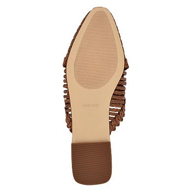 Nine West Campton Almond Toe Casual Slip-On Flat Mules