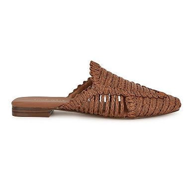 Nine West Campton Almond Toe Casual Slip-On Flat Mules