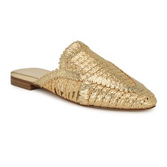 Nine West Campton Almond Toe Casual Slip-On Flat Mules