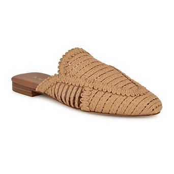 Nine West Campton Almond Toe Casual Slip-On Flat Mules