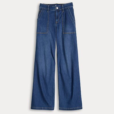 Juniors' Project Indigo Back Elastic Drapey Trousers