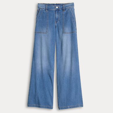 Juniors' Project Indigo Back Elastic Drapey Trousers