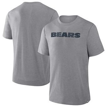 Men's Fanatics Heather Gray Chicago Bears Tri-Blend T-Shirt