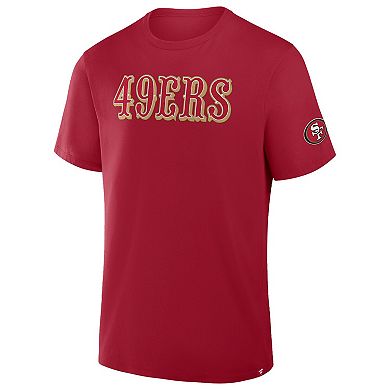 Men's Fanatics Scarlet San Francisco 49ers Legacy Cotton T-Shirt