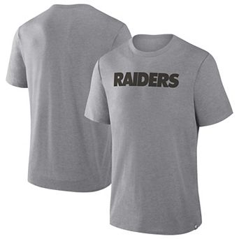 Men's Fanatics Heather Gray Las Vegas Raiders Tri-Blend T-Shirt