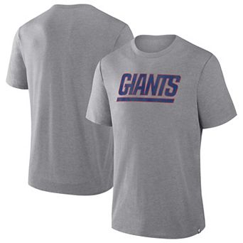 Men's Fanatics Heather Gray New York Giants Tri-Blend T-Shirt