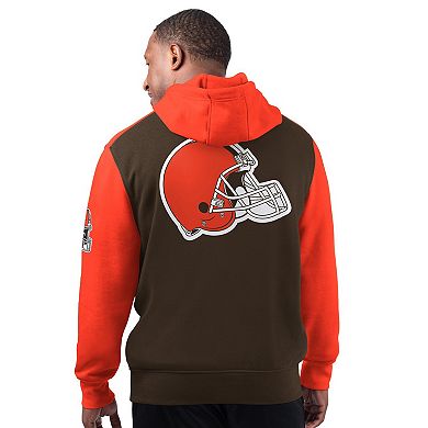 Men's Starter Brown Cleveland Browns Extreme Pullover Hoodie