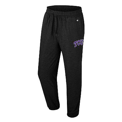 Men's Colosseum Black TCU Horned Frogs Revolution Jogger Pants