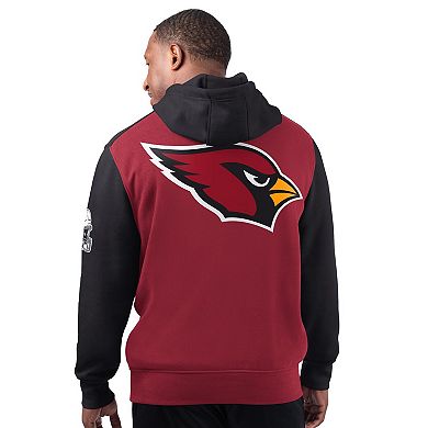 Men's Starter Cardinal Arizona Cardinals Extreme Pullover Hoodie