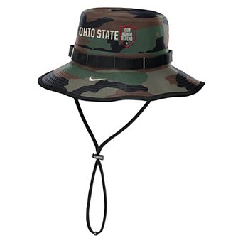 Men's Nike Camo Ohio State Buckeyes 2024 Military Appreciation Apex Bucket Hat